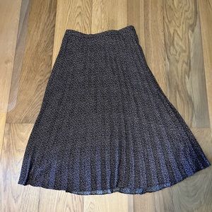 J. Crew Pleated Midi Skirt